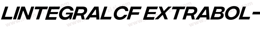 lIntegralCF ExtraBol字体转换